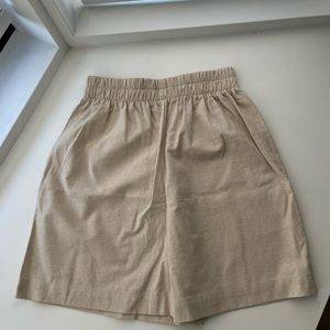 Harly Jae Linen/Cotton Beige Shorts Size Small BNWOT